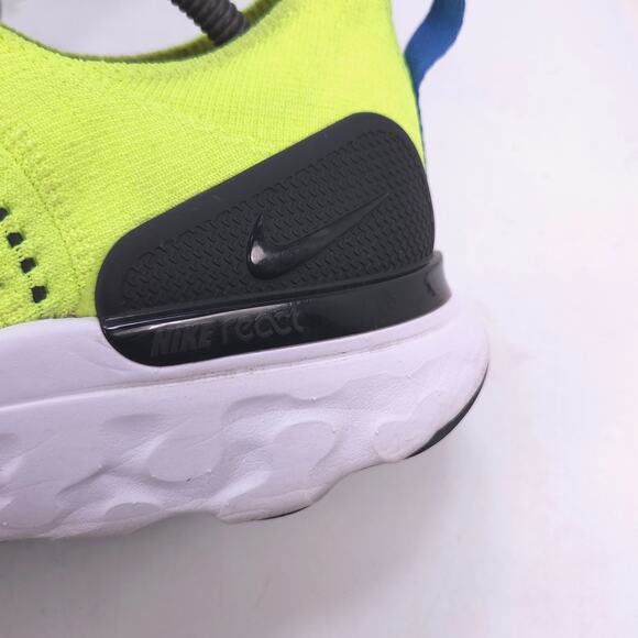 Nike Phantom React Flyknit 2 Athletic Shoe Mens Size 10.5 DM7603-700 Yellow - Picture 8 of 10